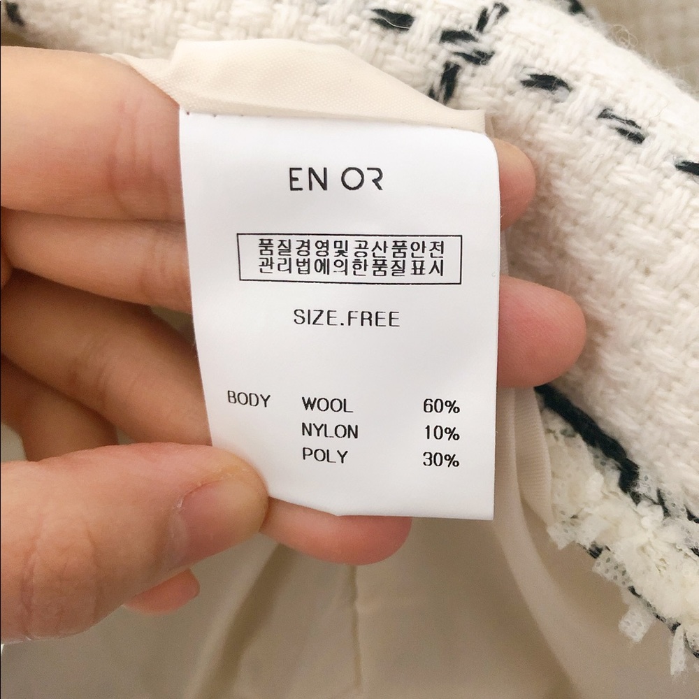 Check Tweed Jacket White - Picture 3 of 3